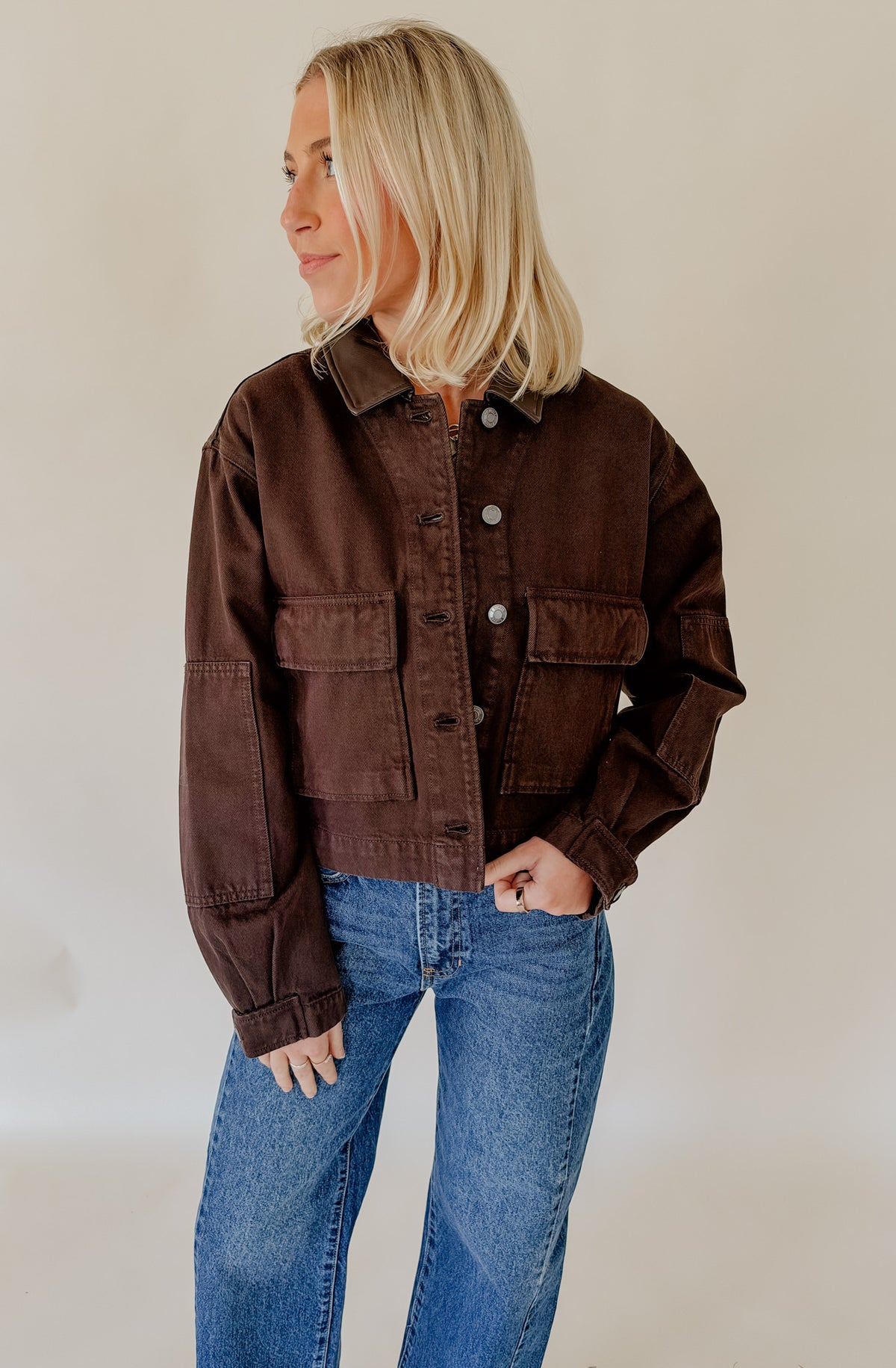 Z SUPPLY REY CROPPED CHORE JACKET