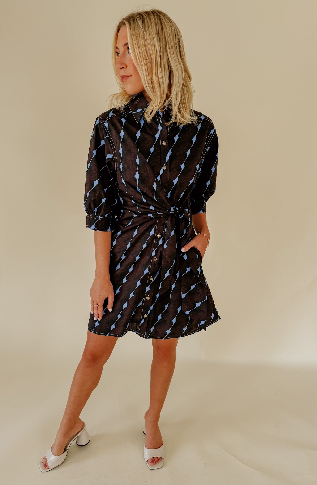 SET SAIL BUTTONED DRESS