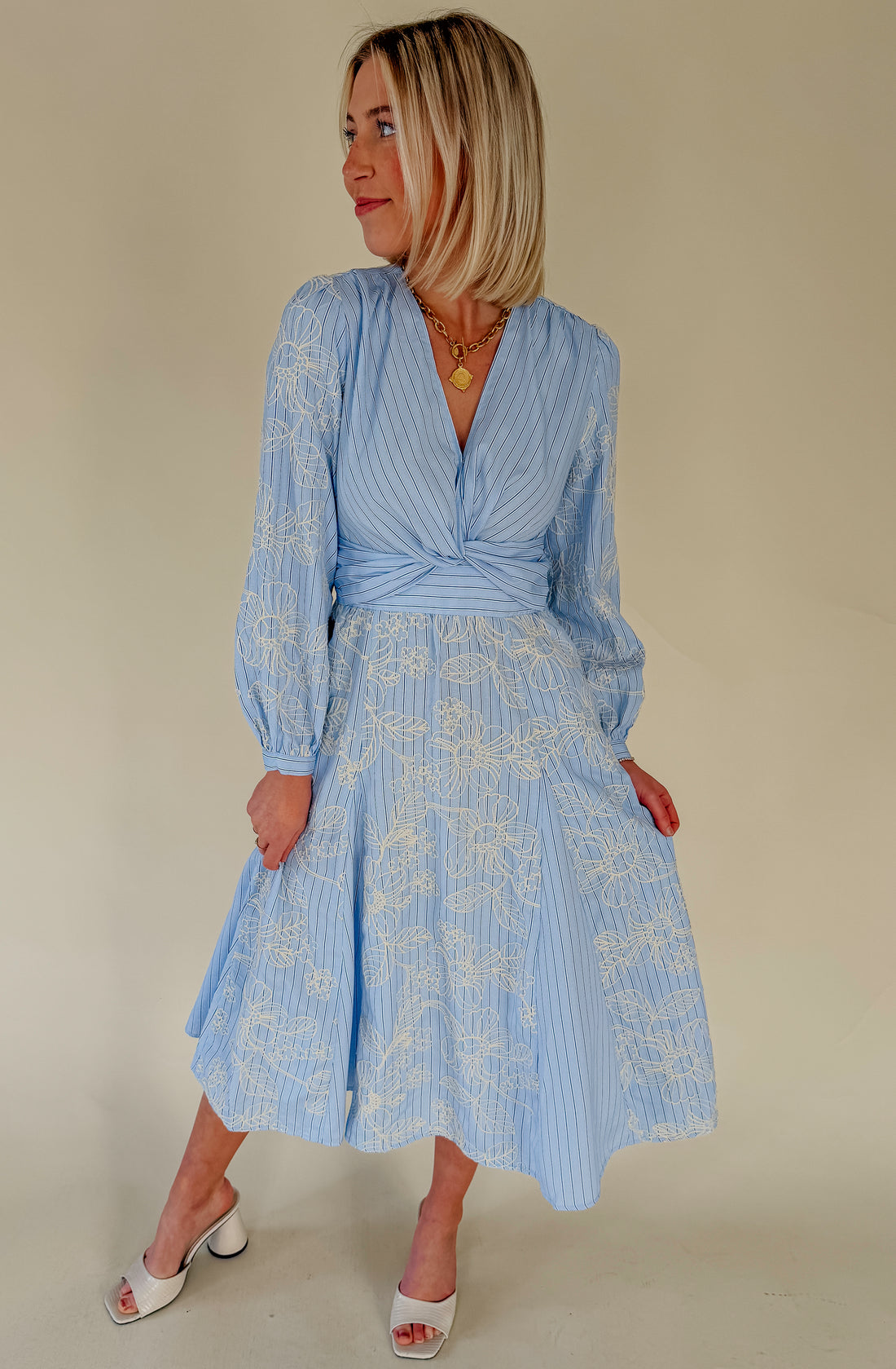 WELL BLENDED MIDI DRESS