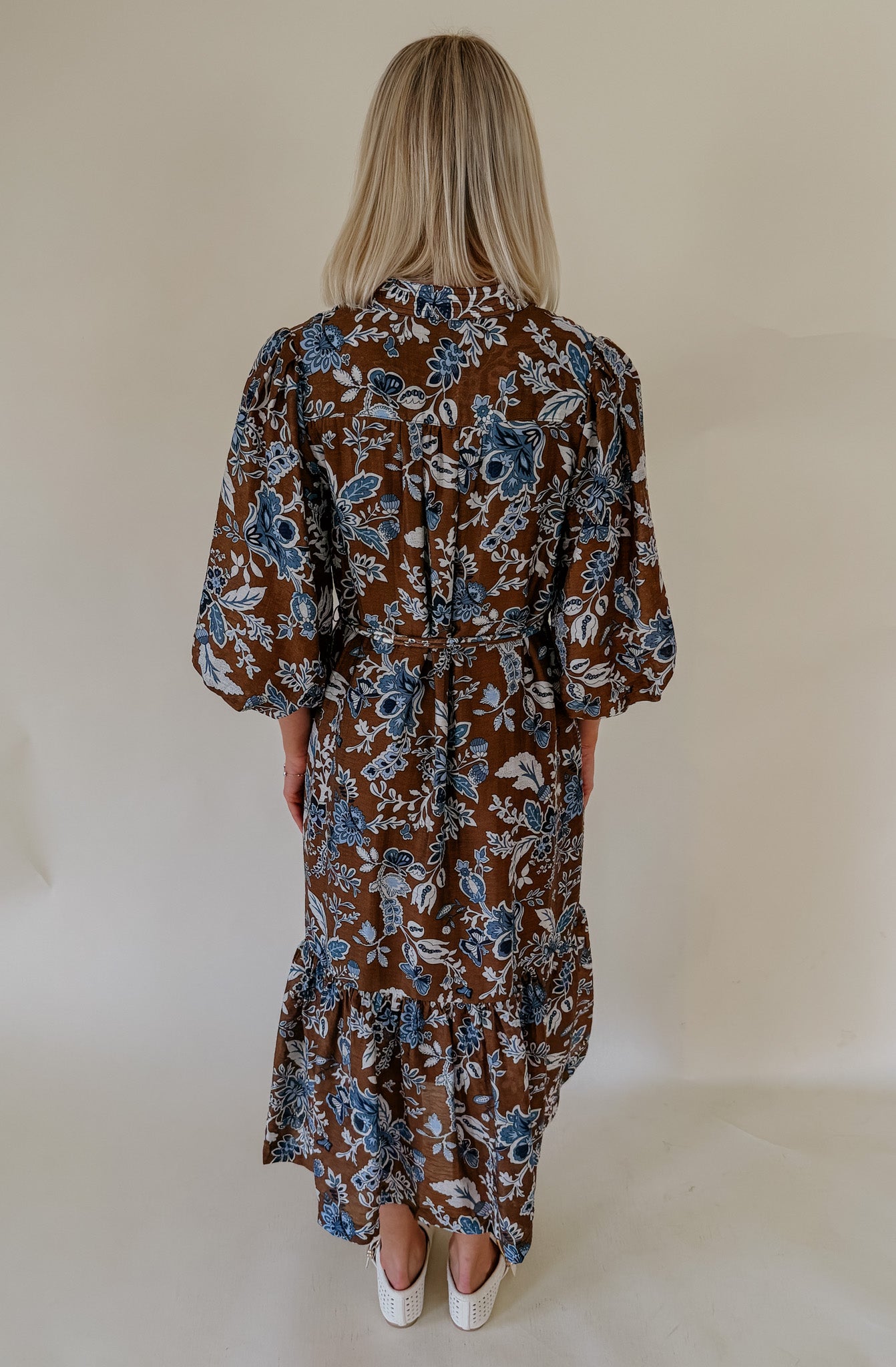 THE WILLOW BELTED MIDI DRESS