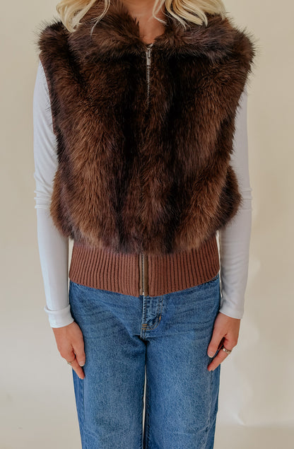 HEARTLOOM AYRA FAUX FUR VEST