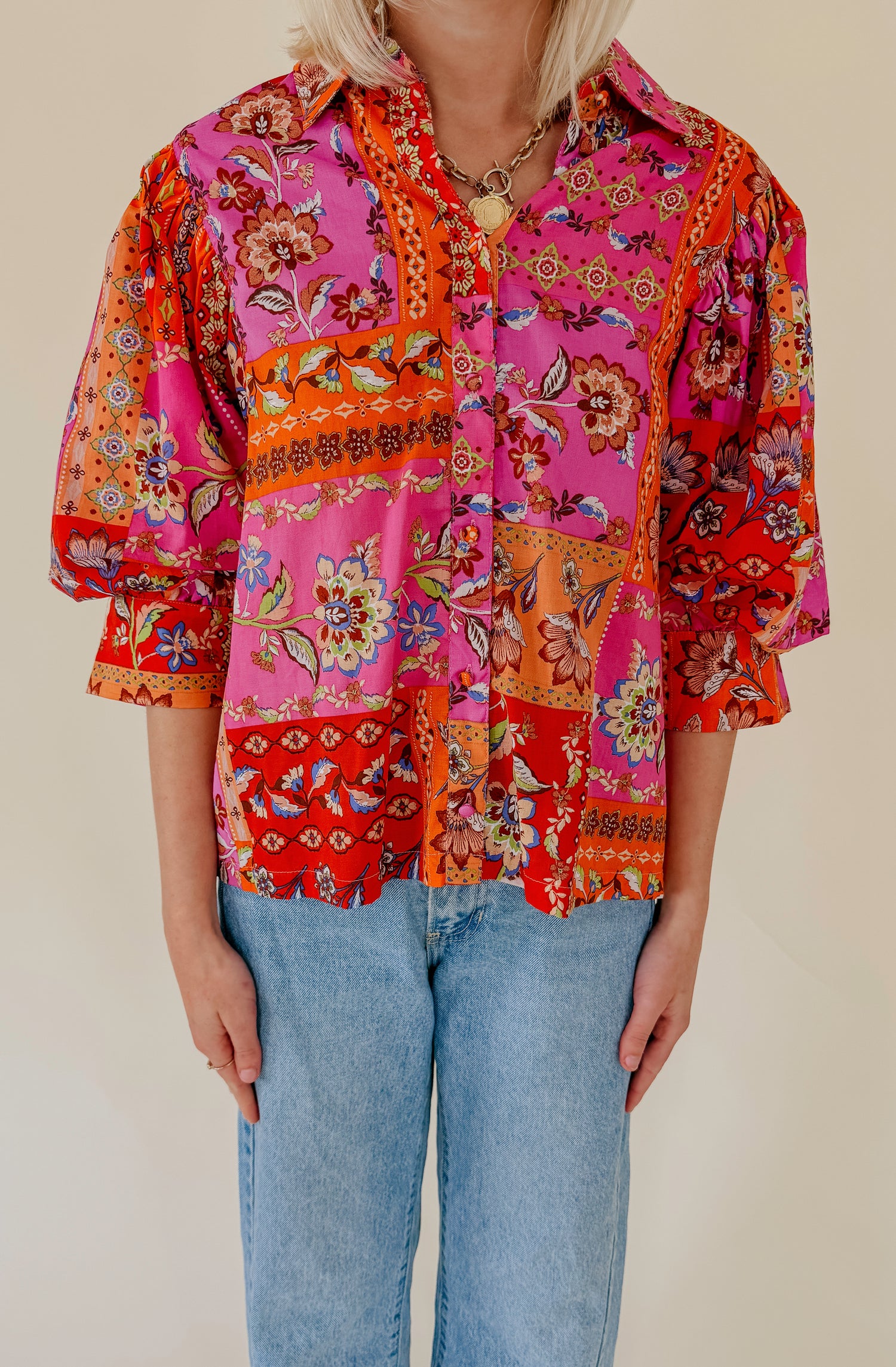 THE ROSALIA BUTTONED BLOUSE