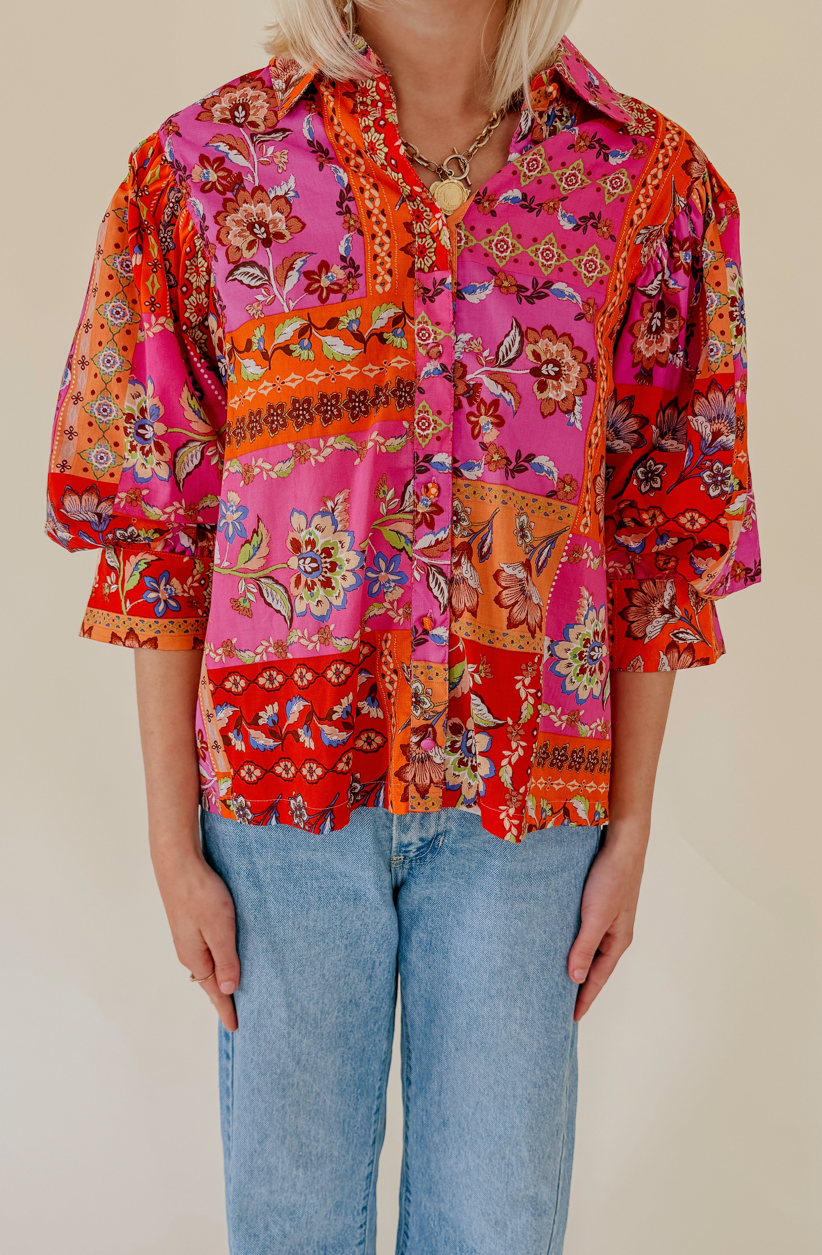THE ROSALIA BUTTONED BLOUSE