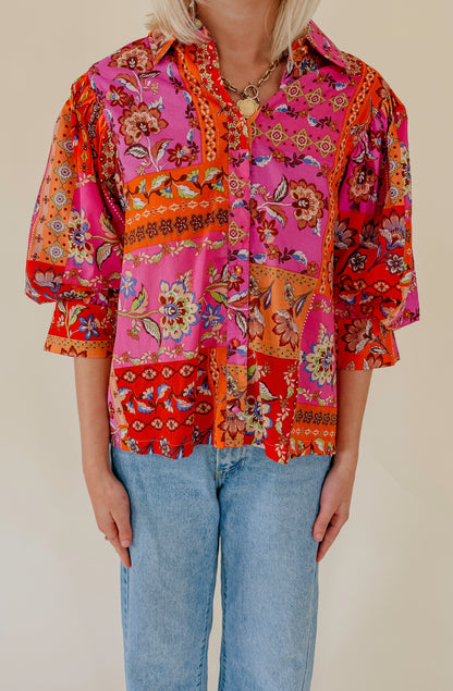 THE ROSALIA BUTTONED BLOUSE