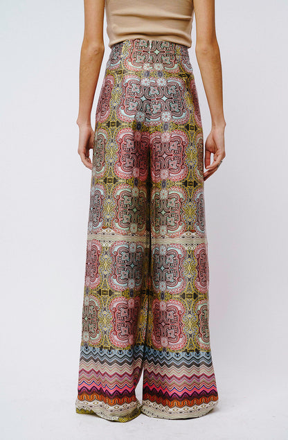 CIEBON KAT PRINTED SATIN PANT