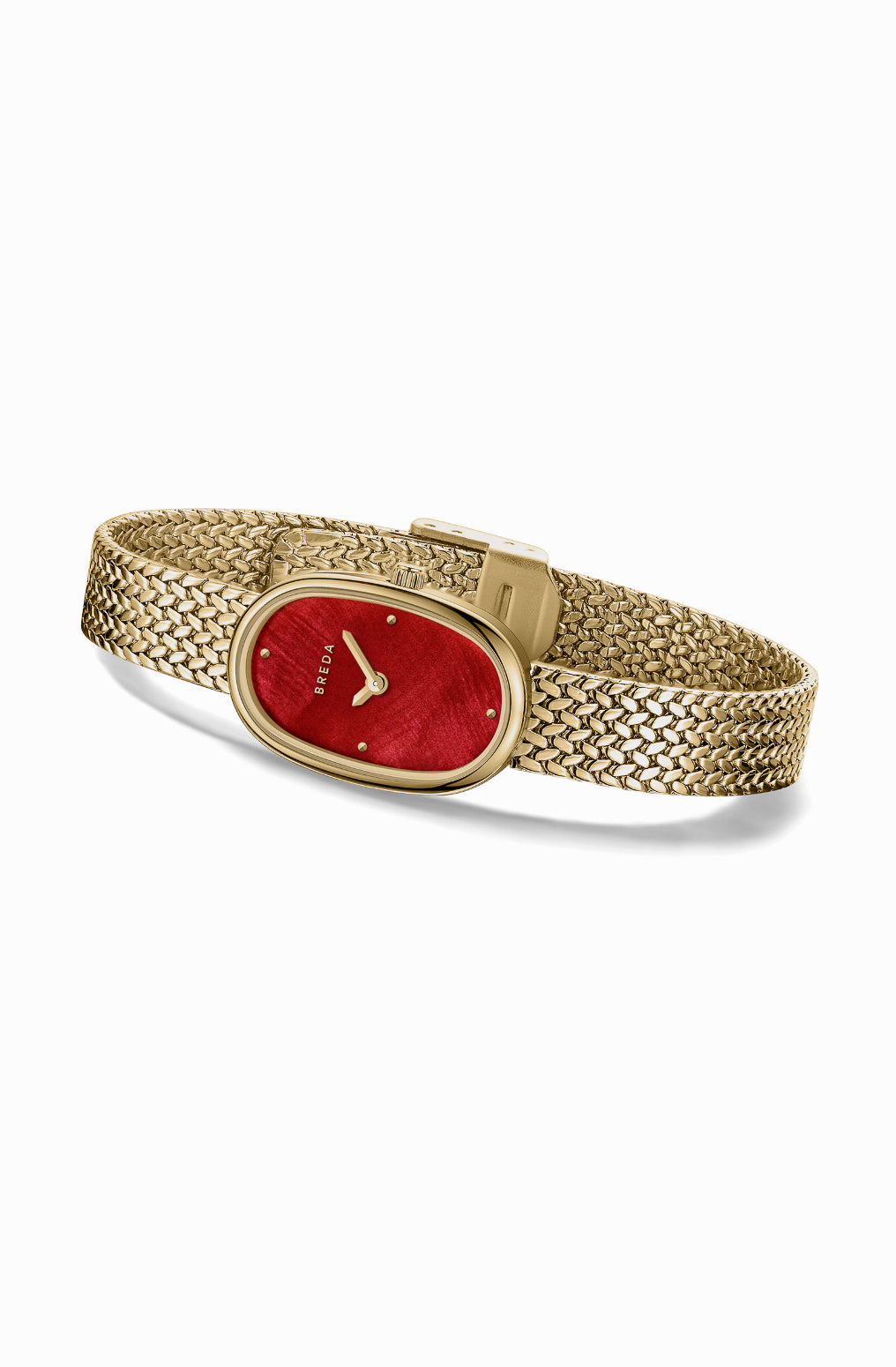BREDA JANE SMALL TETHERED WATCH IN GOLD/RED