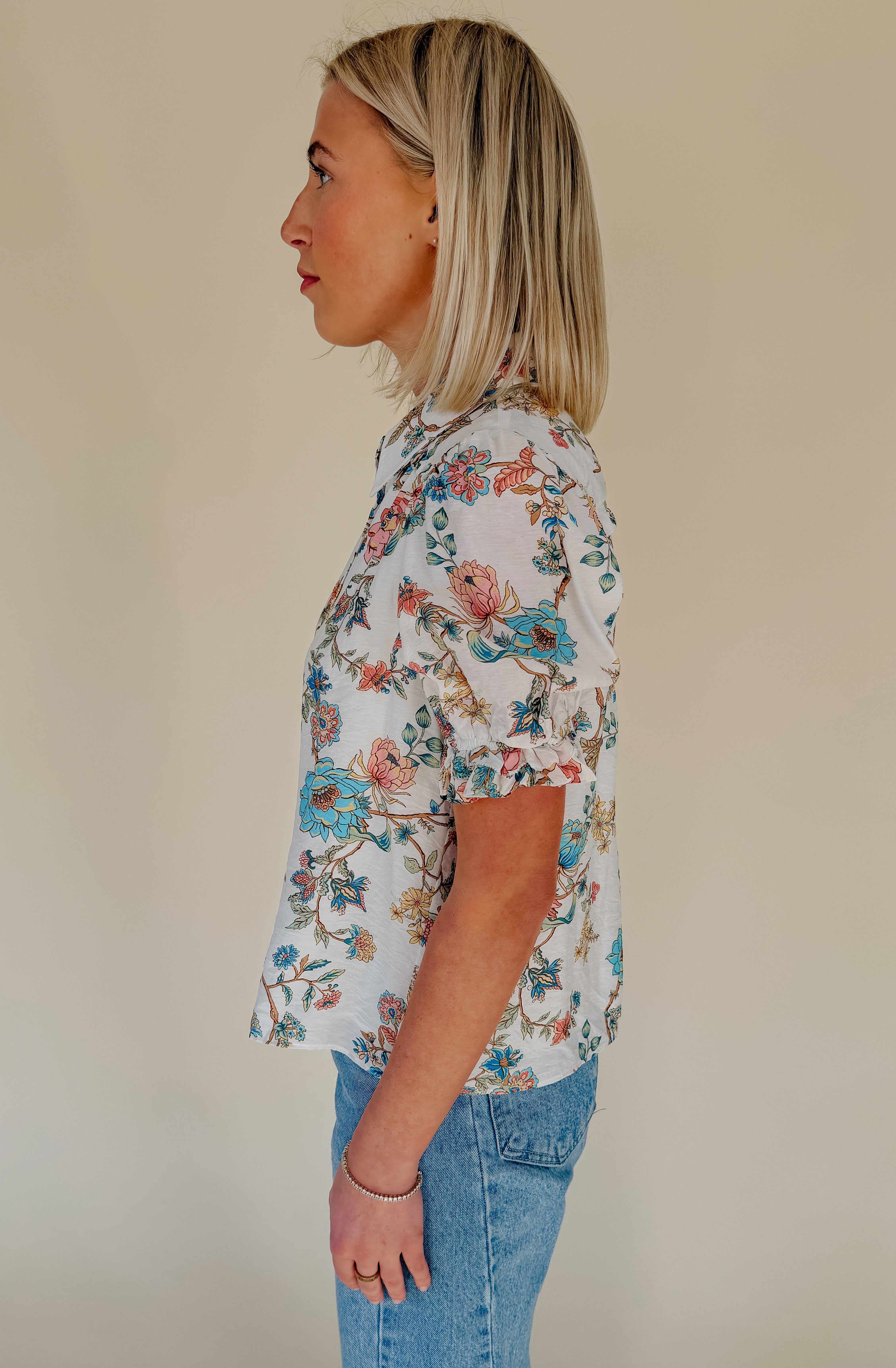 THE LYDIA FLORAL BLOUSE