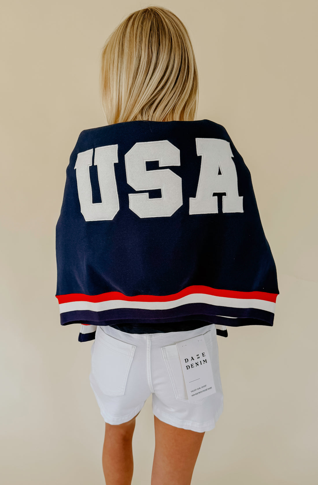 USA MOCK NECK SWEATSHIRT