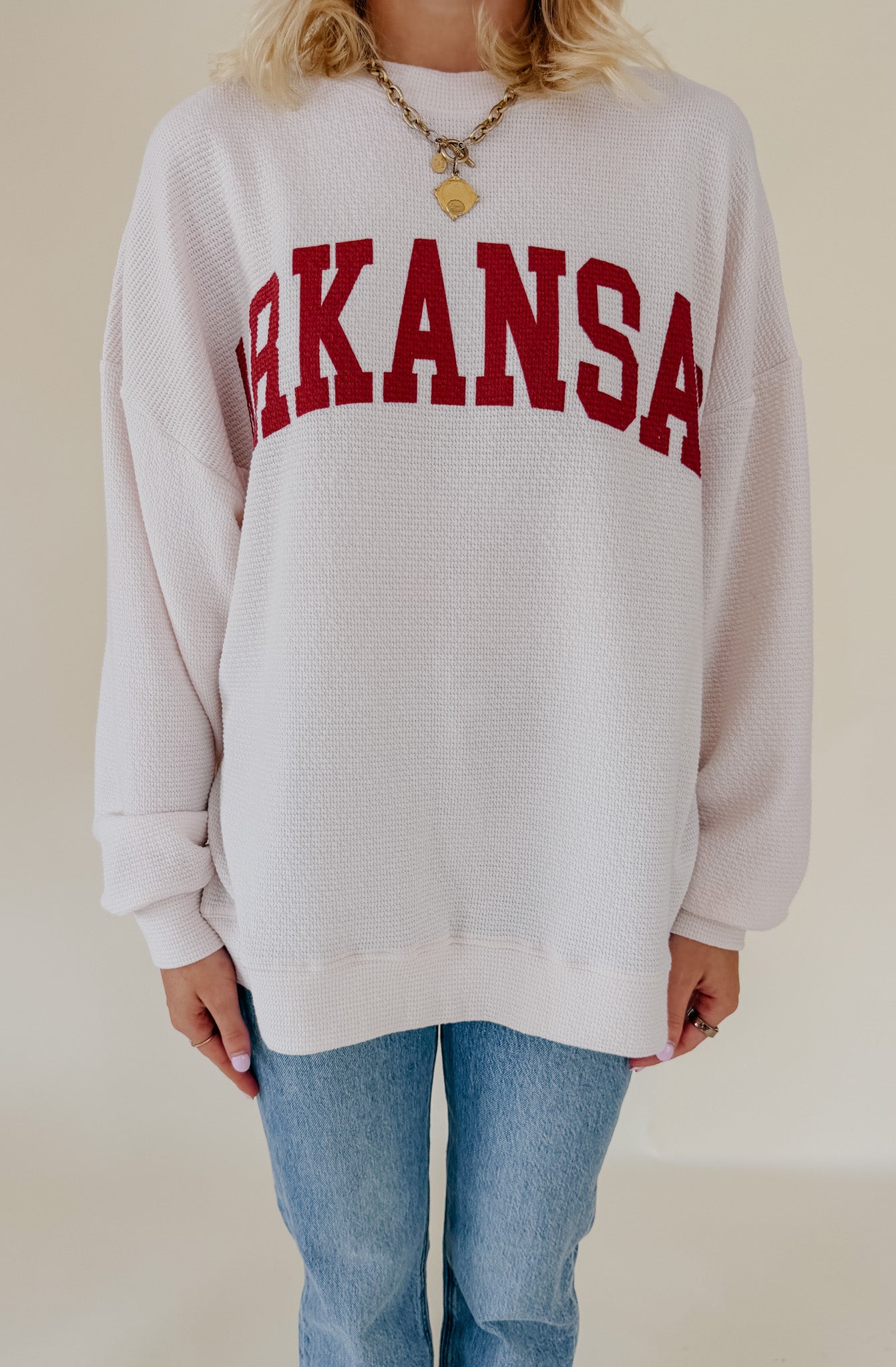 RIBBED ARKANSAS LIGHTWEIGHT KNIT TOP
