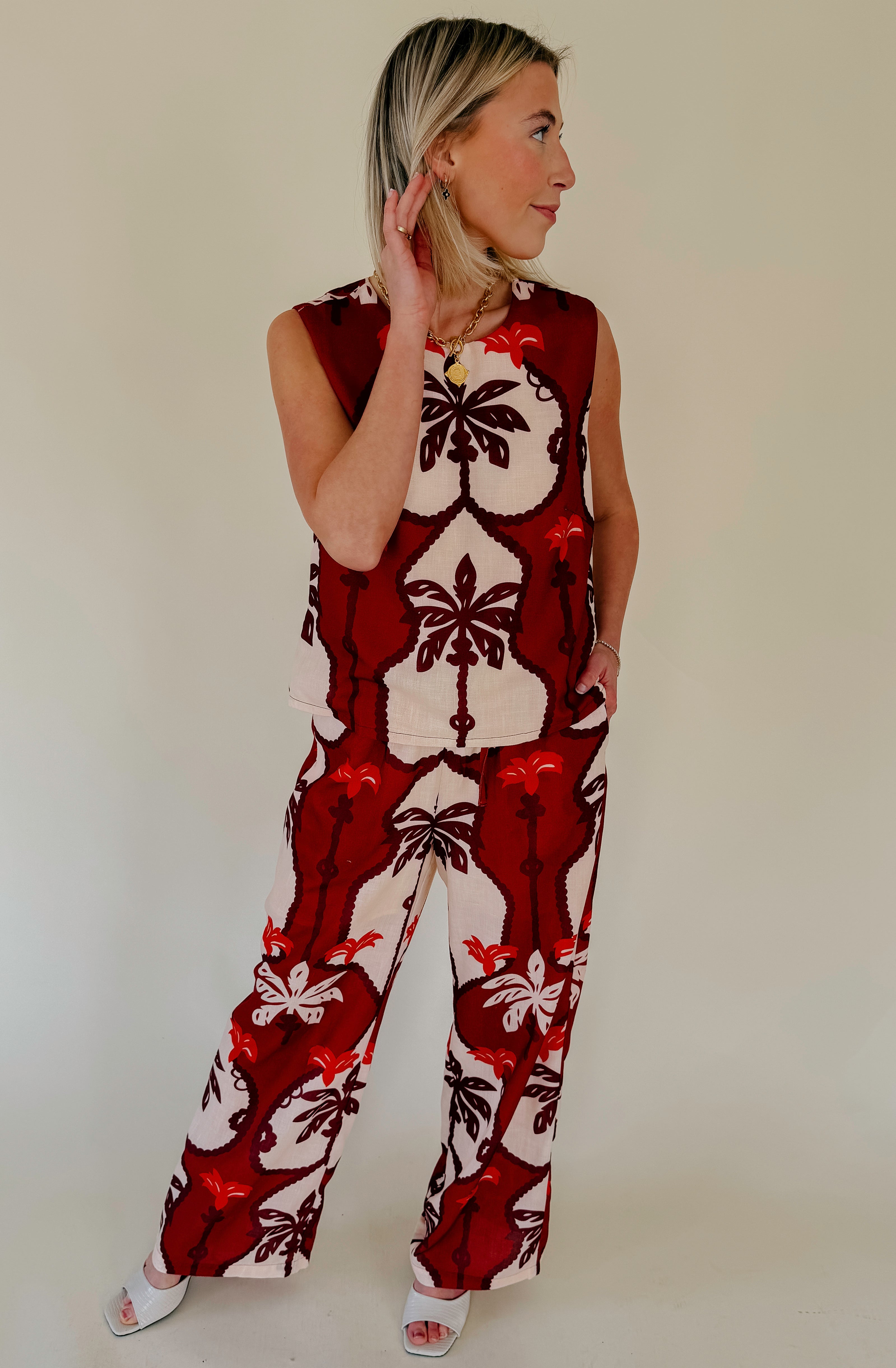 EN ROUTE PRINTED PANT