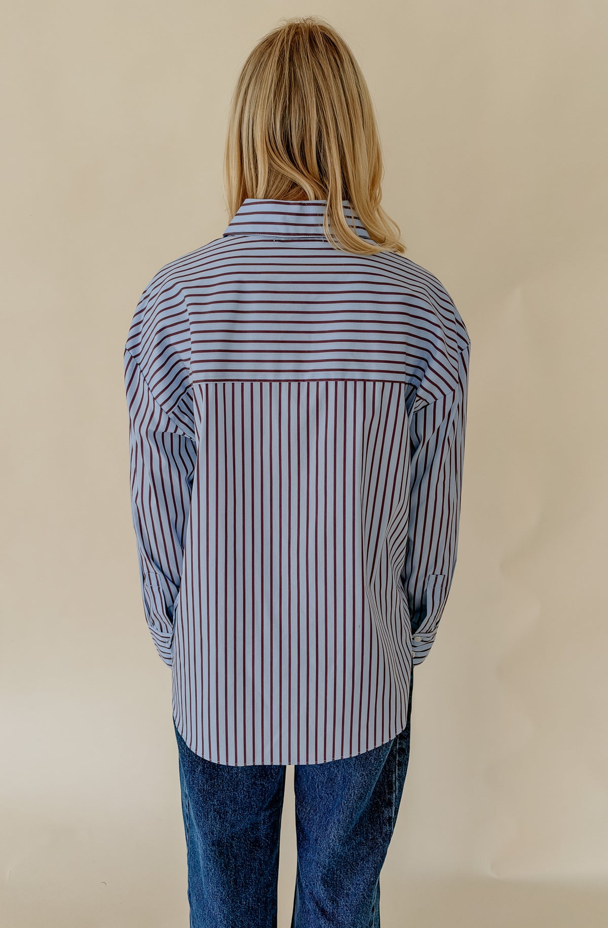 THE STACY BUTTONED BLOUSE