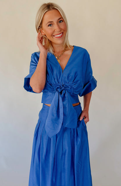 CIEBON CLARISA TIE FRONT BLOUSE