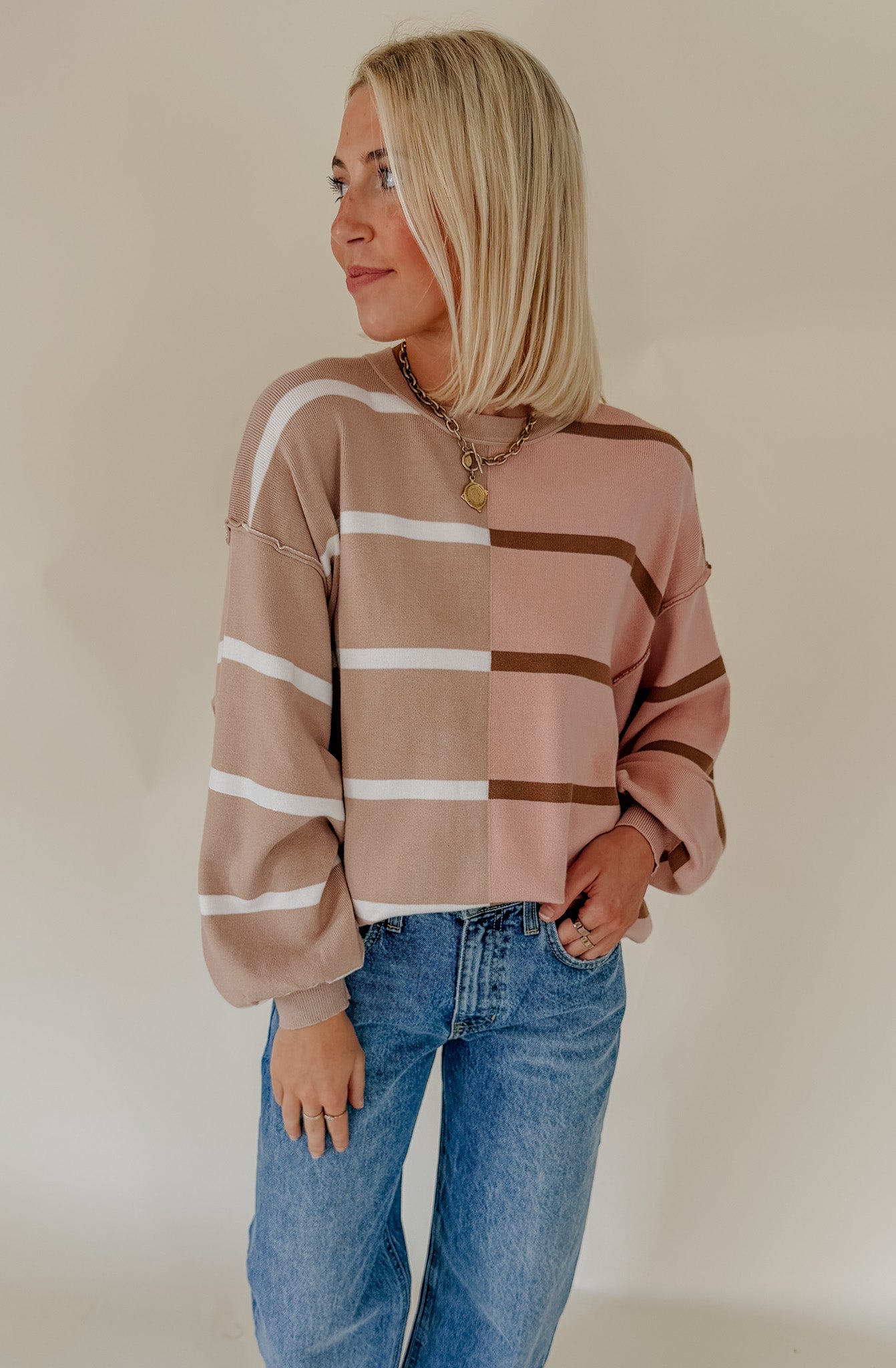 FALL BLEND KNIT SWEATER