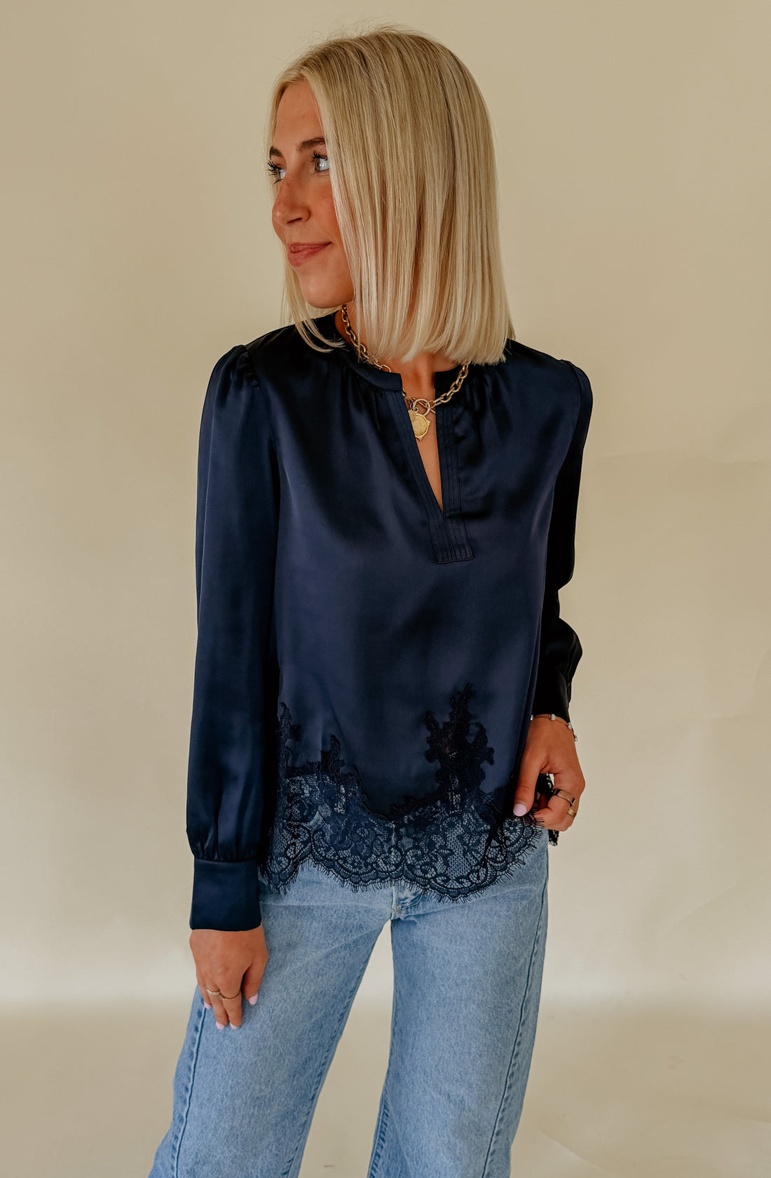 THE LACEY LACE BLOUSE