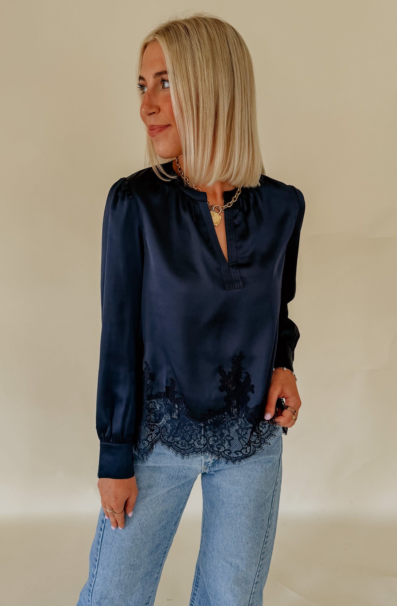 THE LACEY LACE BLOUSE