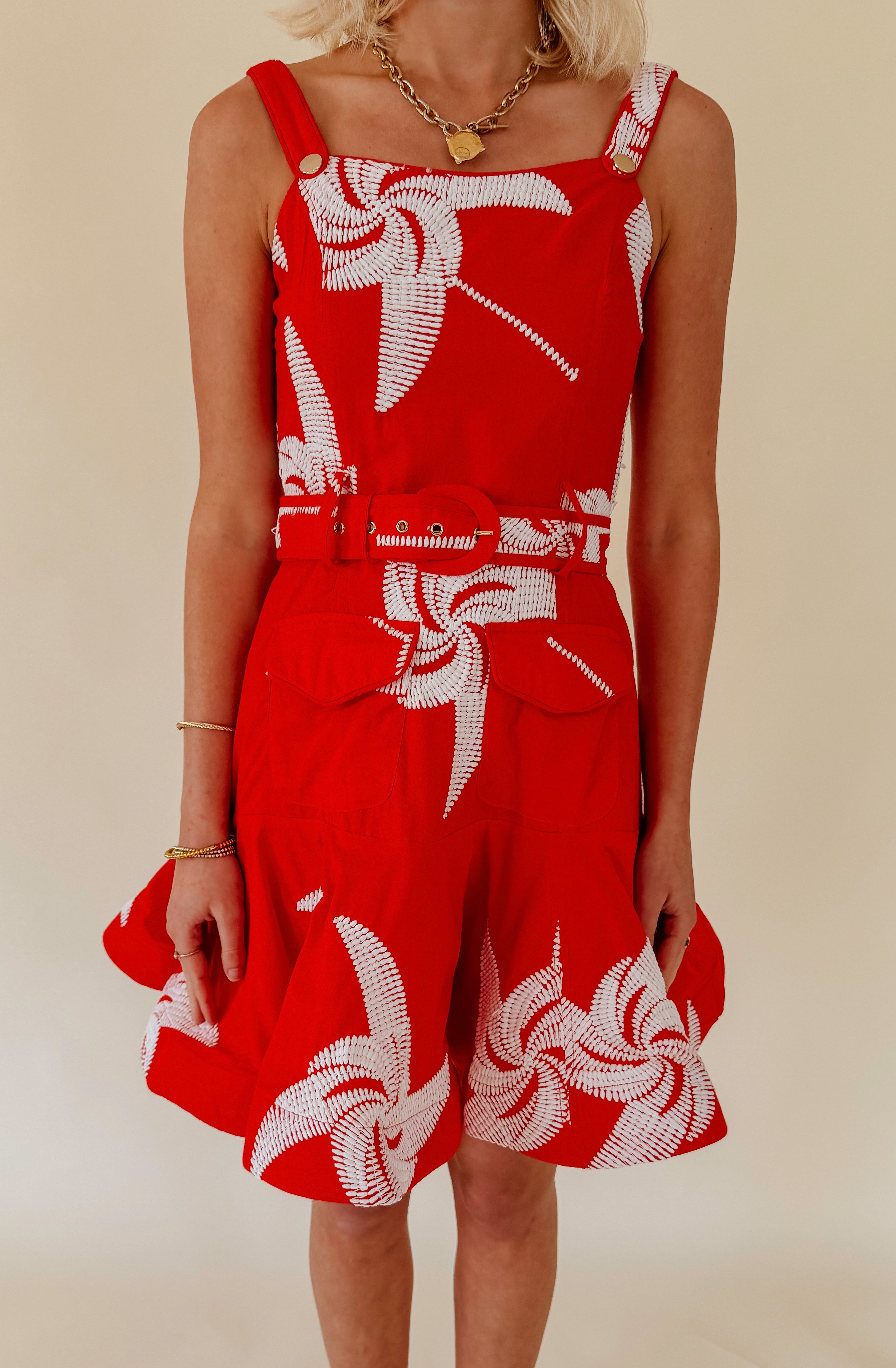 CIEBON ALIVIA BELTED MINI DRESS