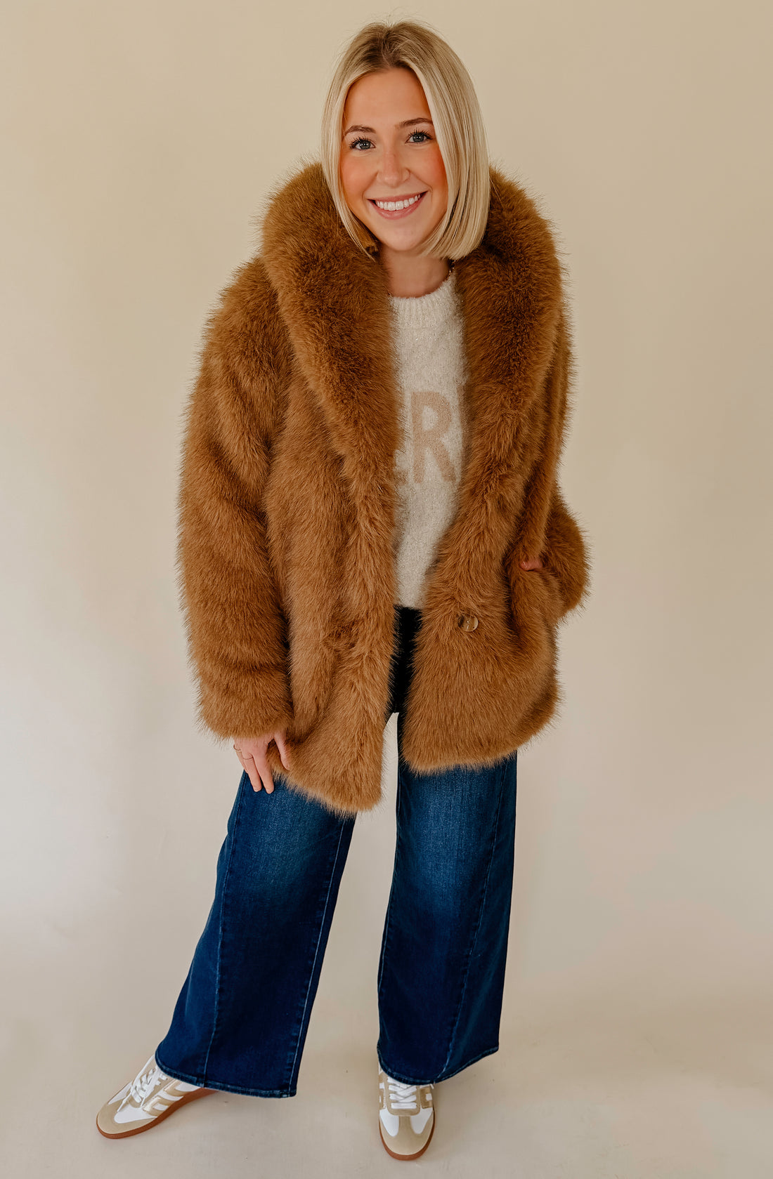 Z SUPPLY LOGAN FAUX FUR COAT