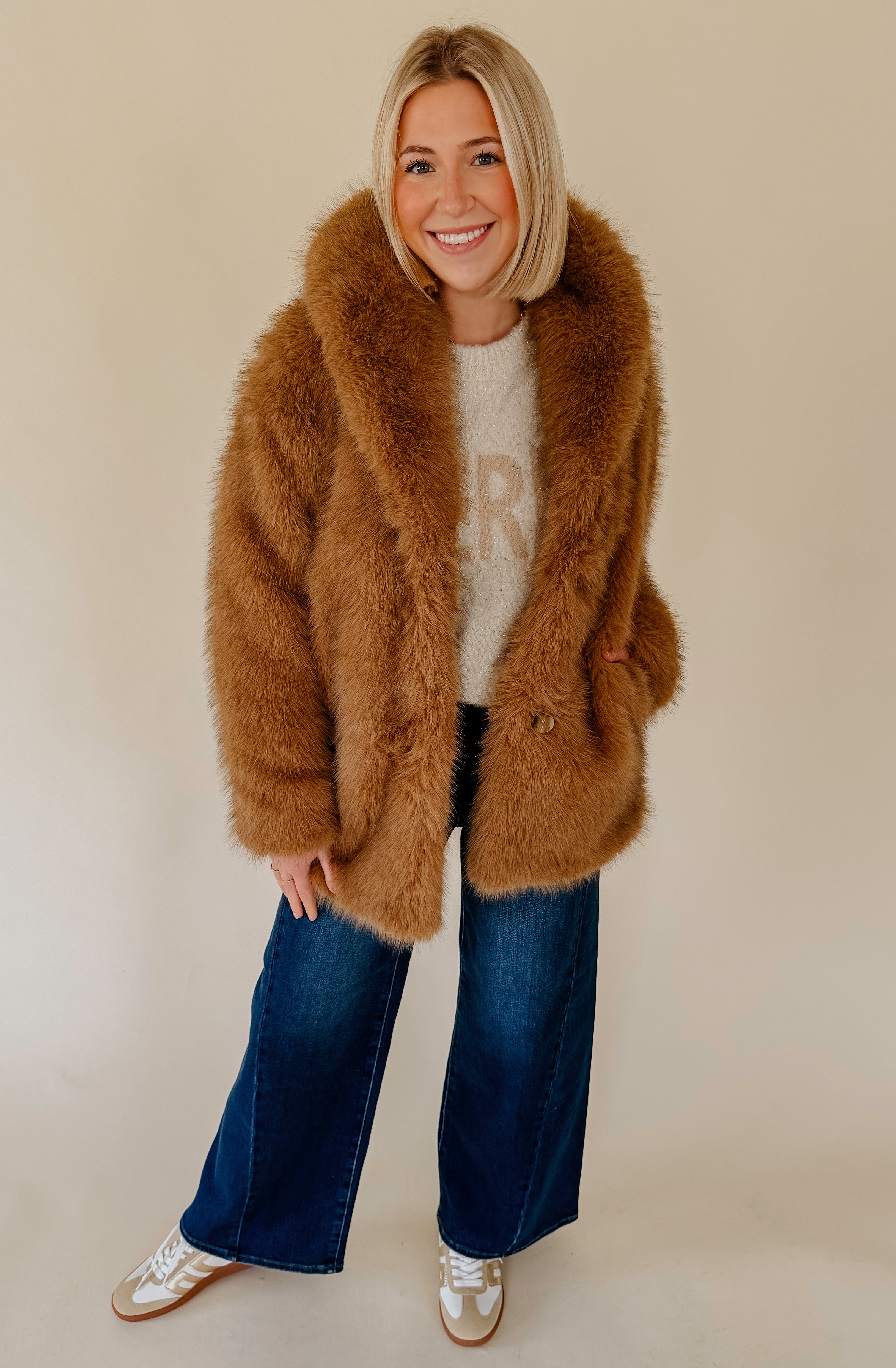 Z SUPPLY LOGAN FAUX FUR COAT