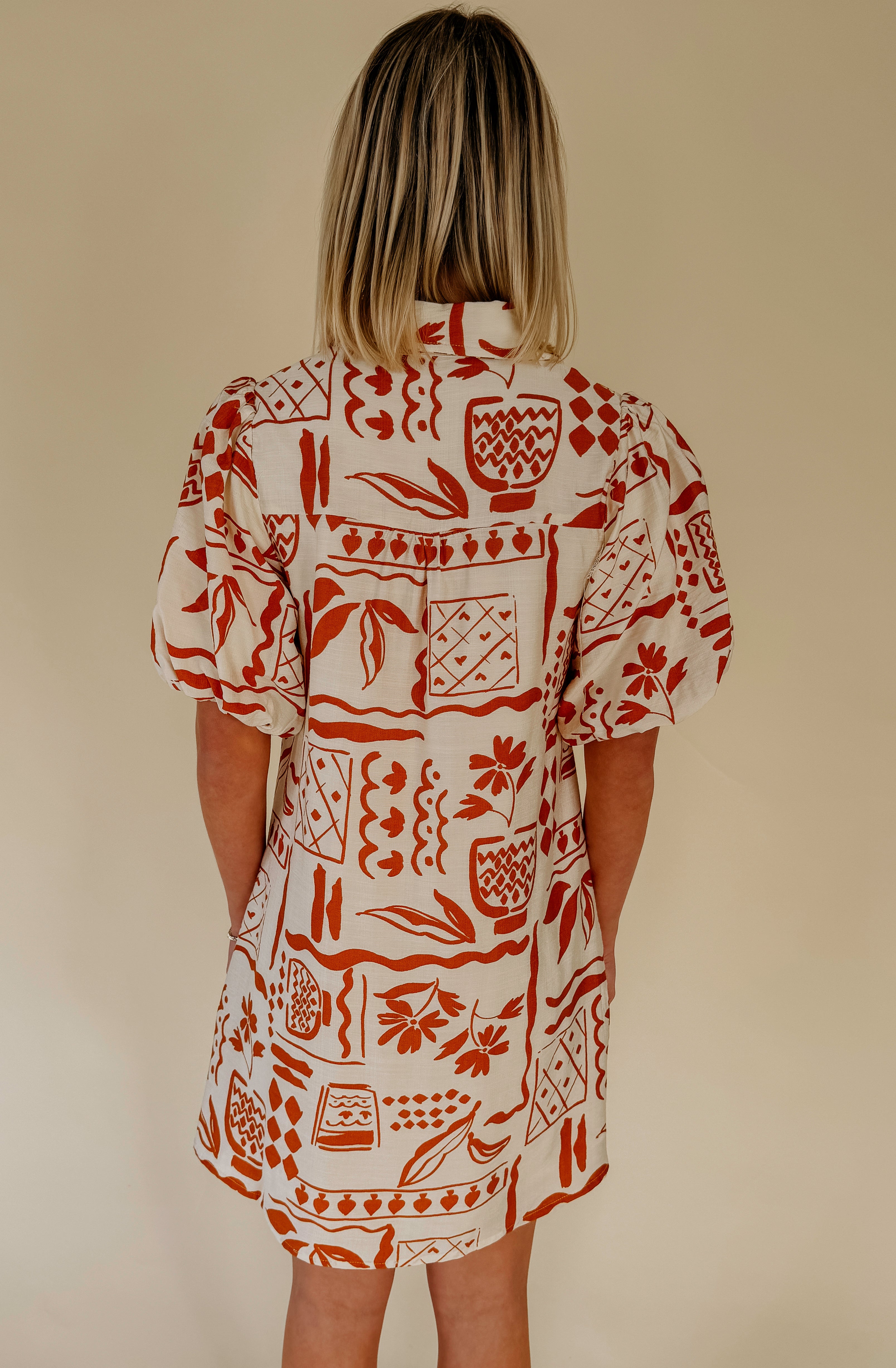 COSTA RICA BUTTONED SHIRT DRESS