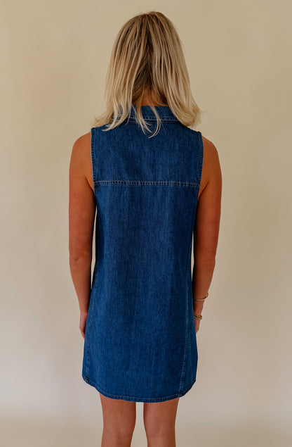Z SUPPLY NEW DAY DENIM MINI DRESS