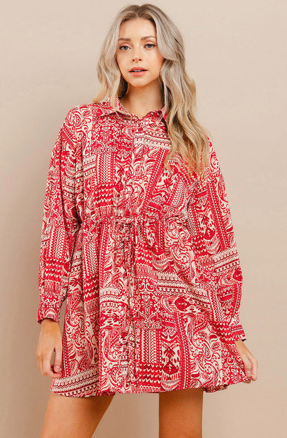 MAKING WAY BUTTONED DRESS