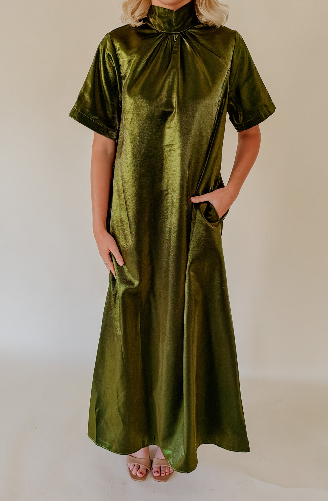 GREEN WITH ENVY MAXI DRESS