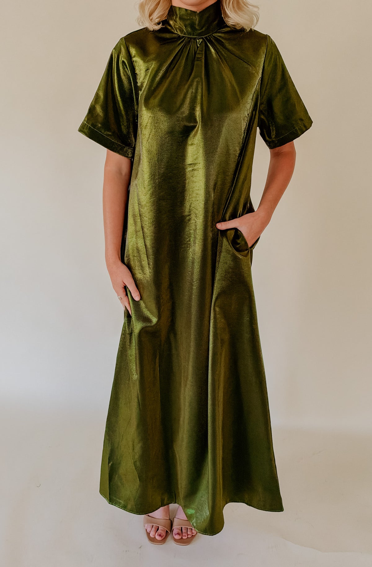GREEN WITH ENVY MAXI DRESS