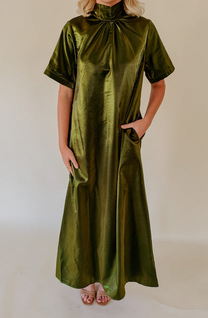 GREEN WITH ENVY MAXI DRESS