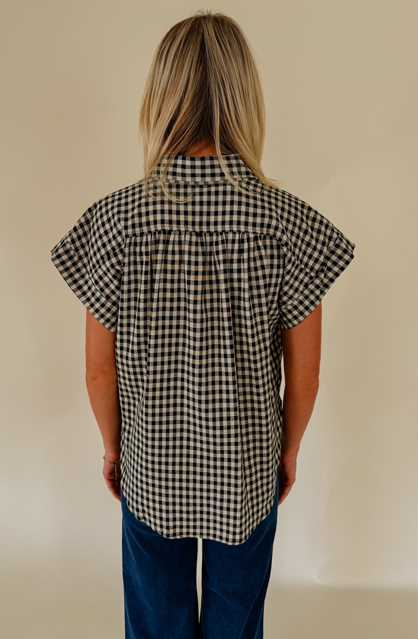 SADIE GINGHAM BLOUSE