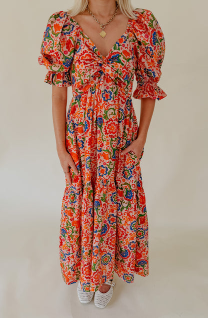 SWEET ON YOU TWIST KNOT MIDI DRESS