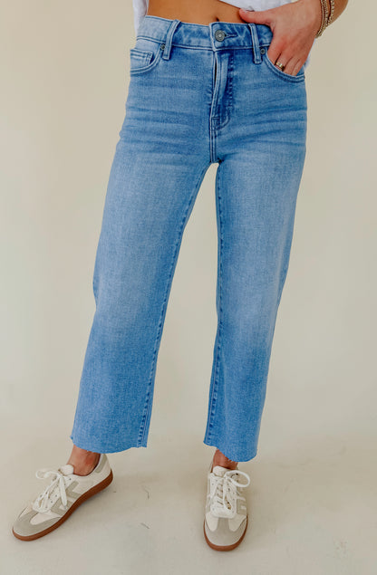HIDDEN ELLA MID RISE CLASSIC STRAIGHT DENIM