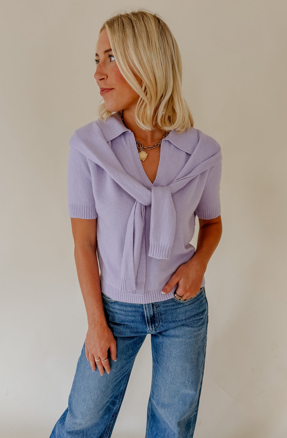LUCY PARIS CLARA LAYERED SWEATER