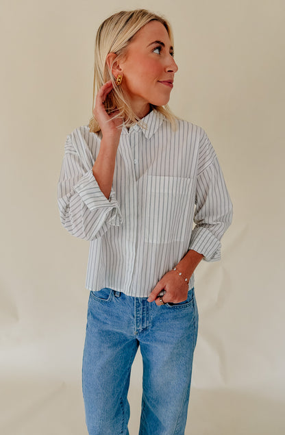 Z SUPPLY FAVORITE STRIPED BUTTON UP TOP
