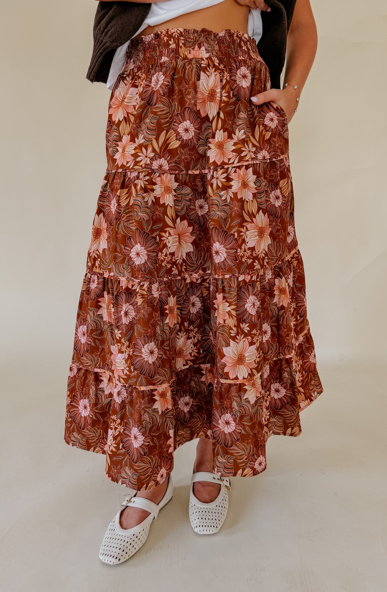 FALL BLOOMS MAXI SKIRT