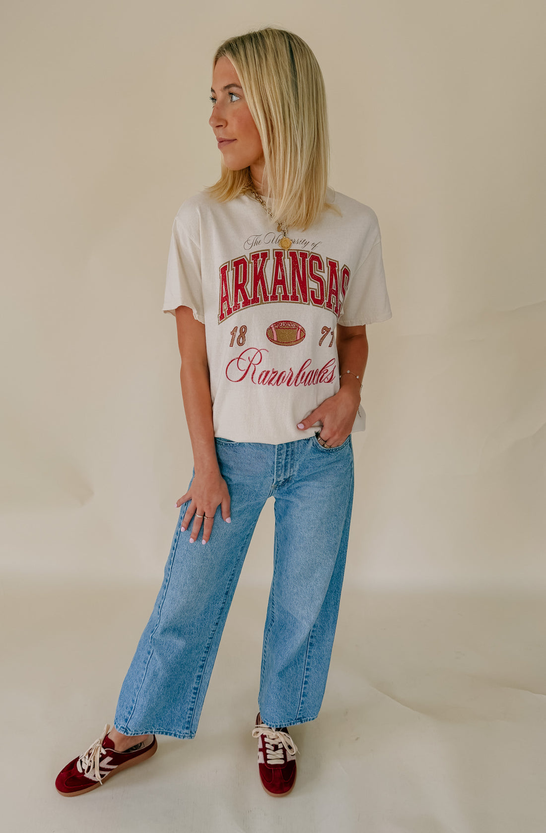 ARKANSAS FOOTBALL OVERSIZED TEE