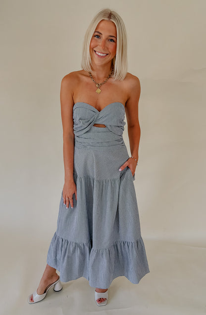 SAINT TROPEZ STRAPLESS MIDI