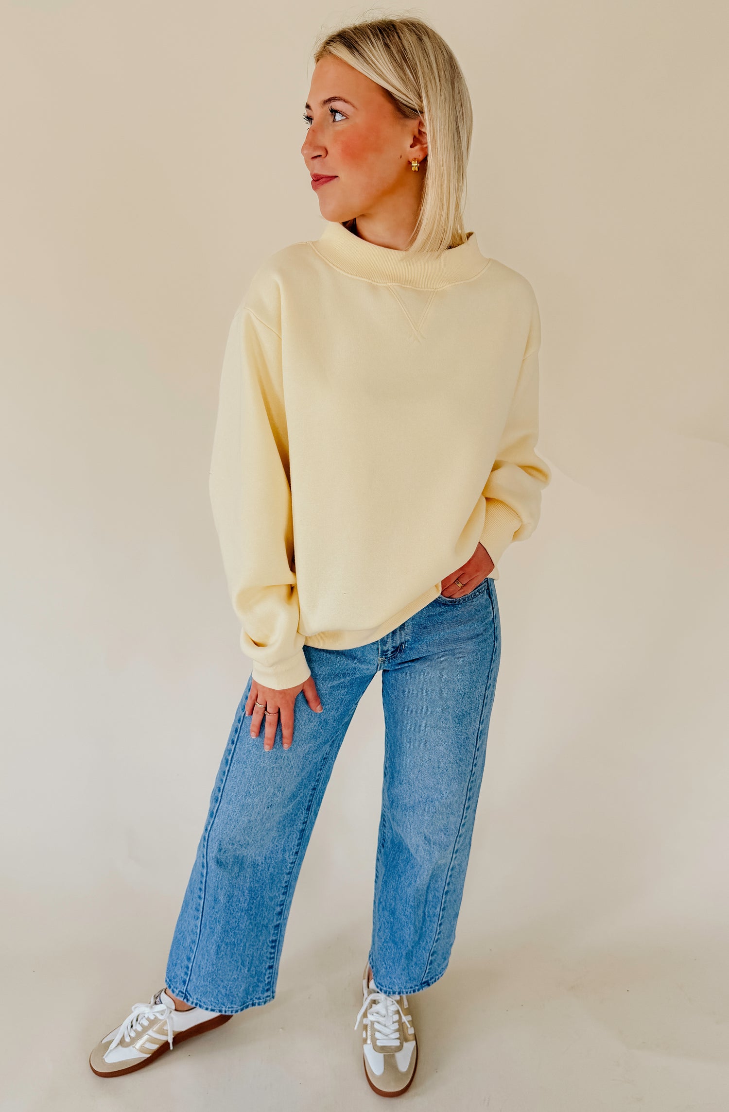 THE PARKER MOCK NECK SWEATSHIRT