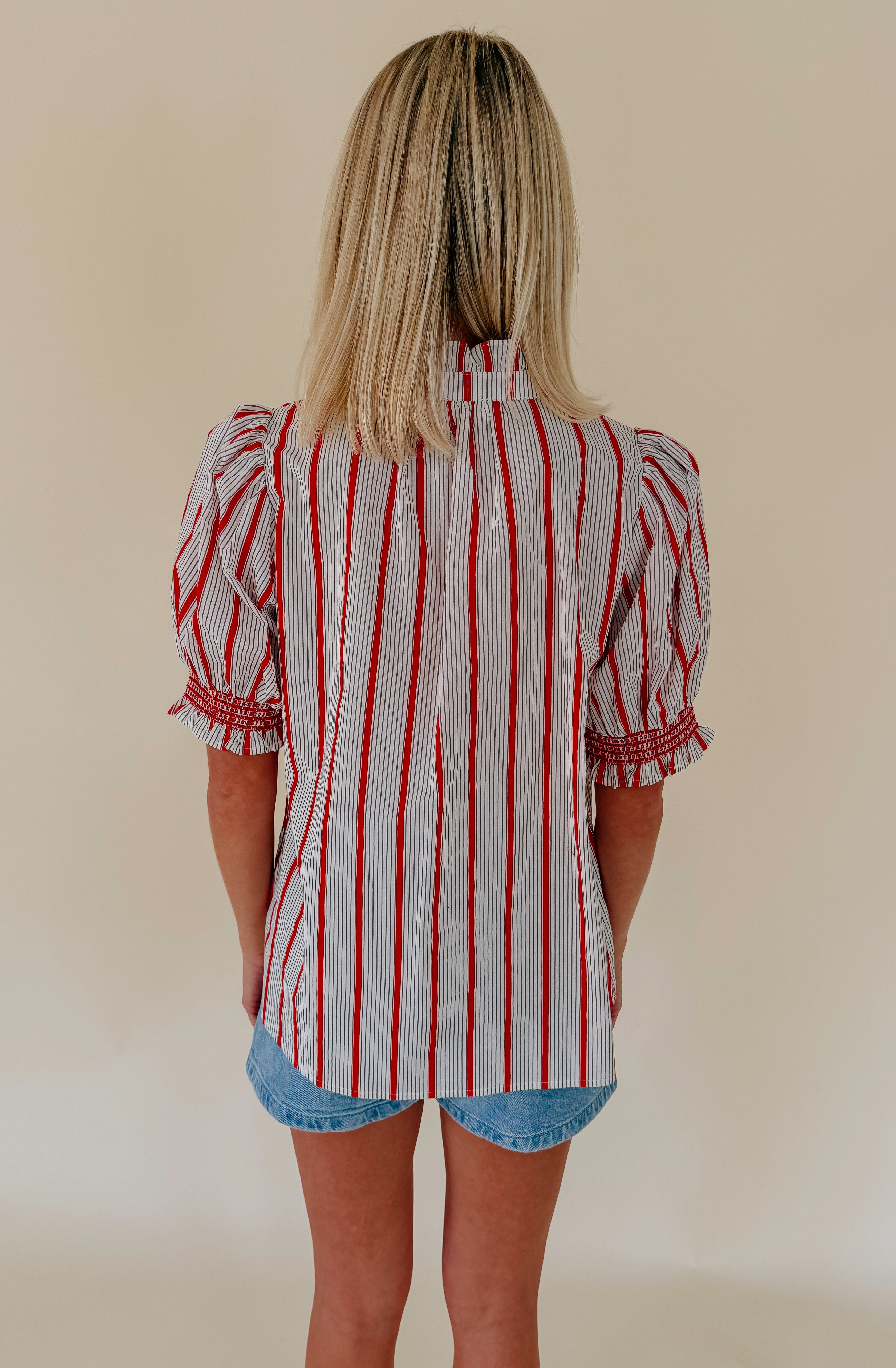 TIME FOR YOU BUTTONED BLOUSE