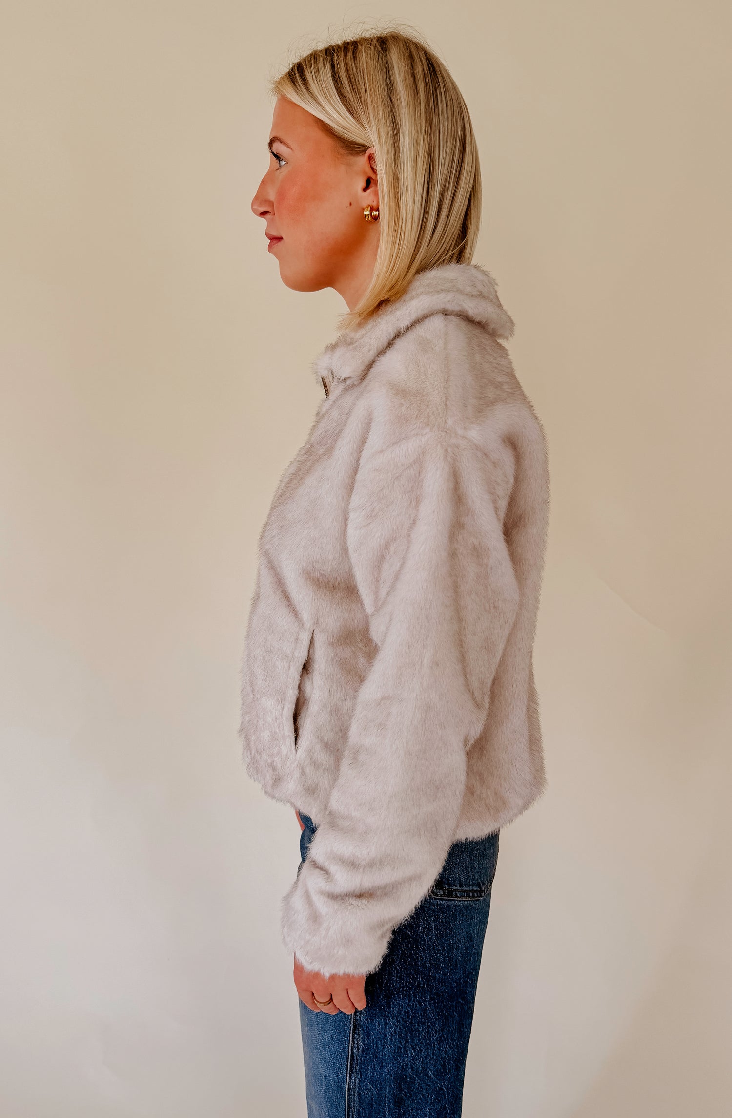 Z SUPPLY AMETHYST FAUX FUR JACKET