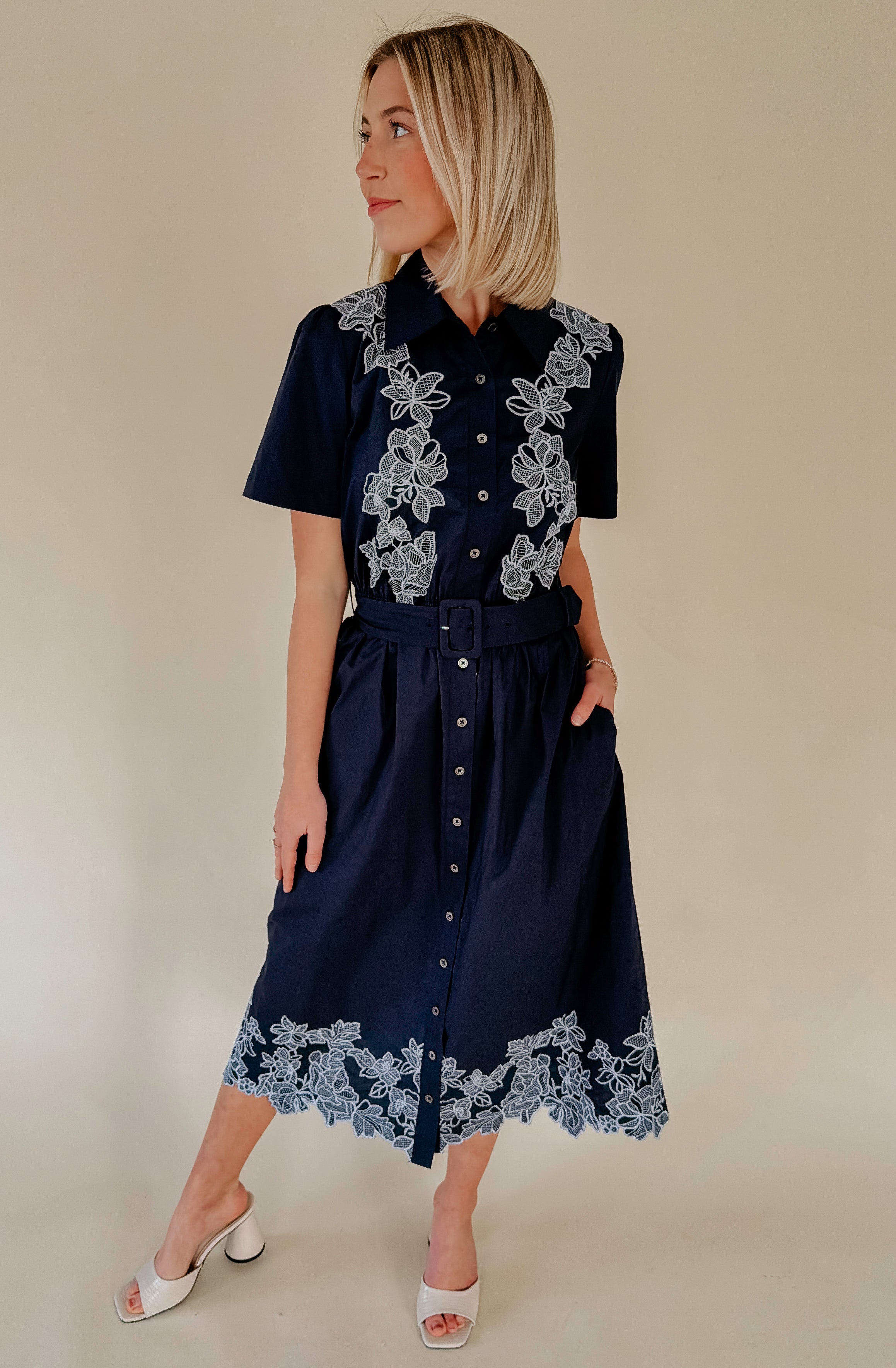 TURNING TIDES FLORAL MIDI