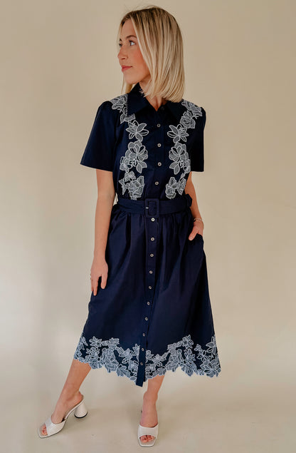 TURNING TIDES FLORAL MIDI