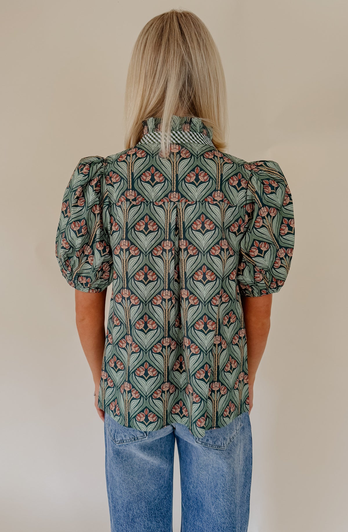SEPTEMBER BREEZE BUTTONED BLOUSE
