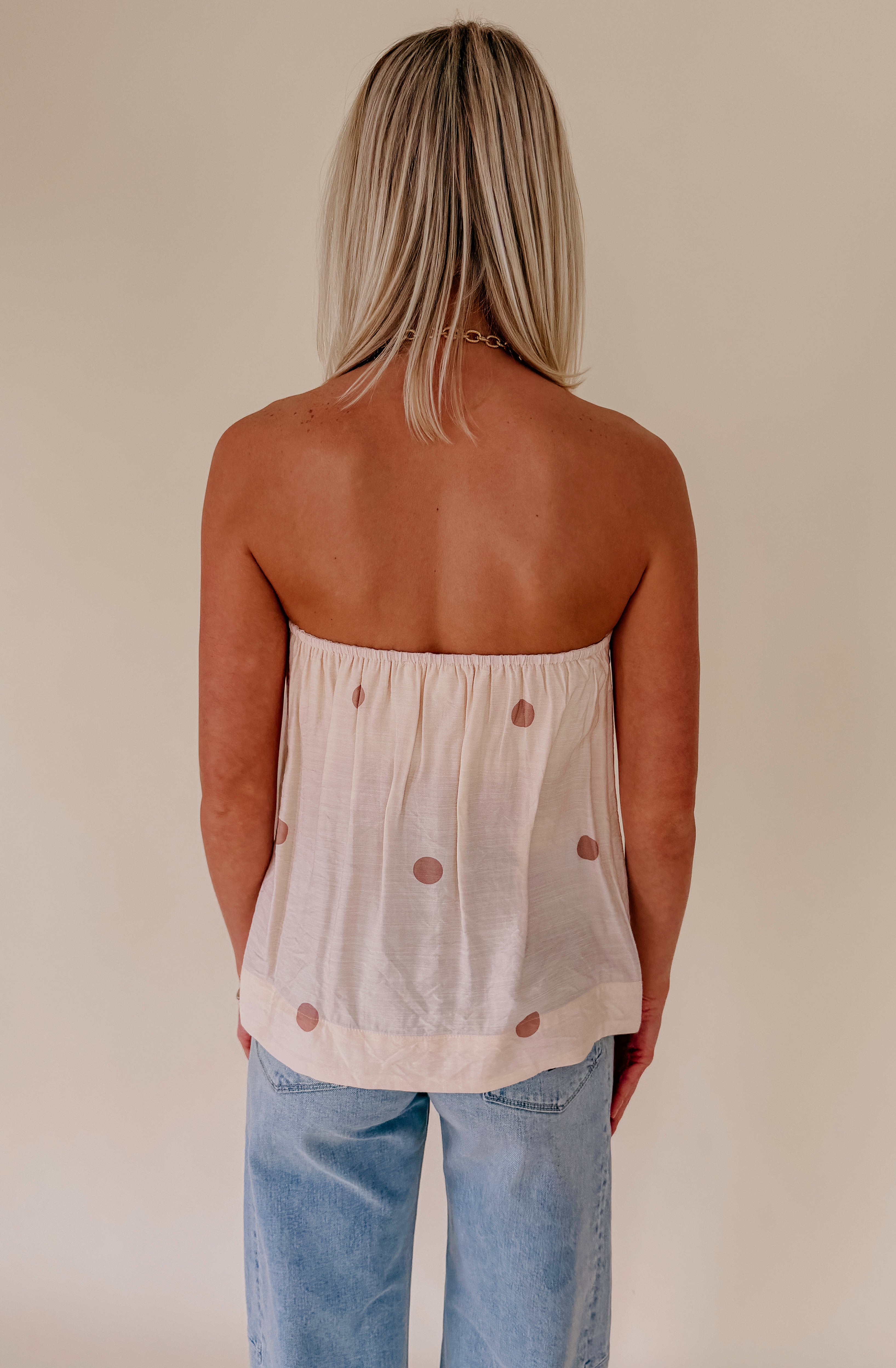 JUST A BREEZE STRAPLESS TOP