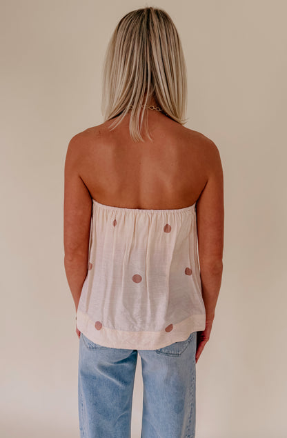 JUST A BREEZE STRAPLESS TOP