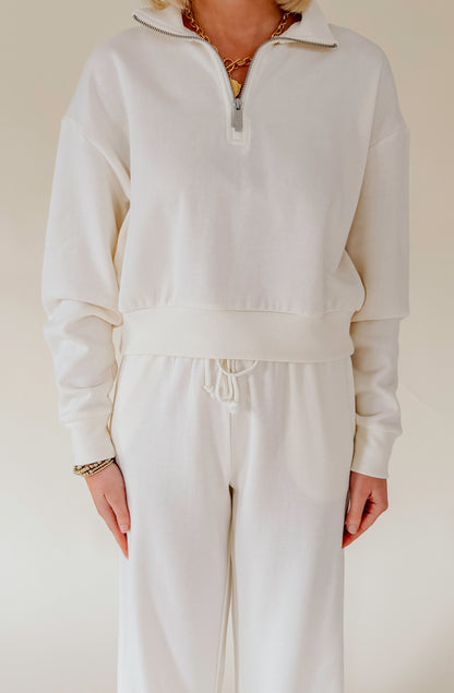 Z SUPPLY DOWNTOWN HALF ZIP SWEATSHIRT