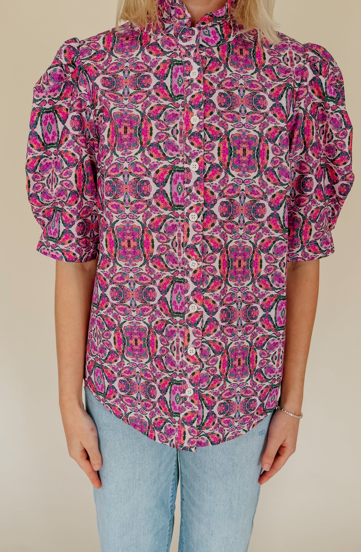 KENNEDY BUTTONED BLOUSE