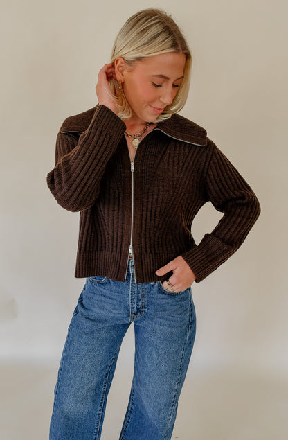 FRNCH KERKIS ZIP FRONT CARDIGAN