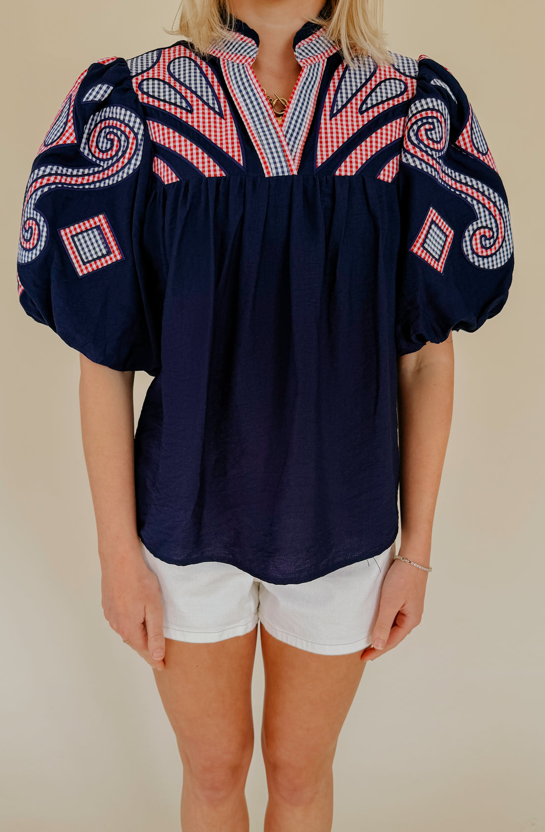 SAILED AWAY EMBROIDERED BLOUSE