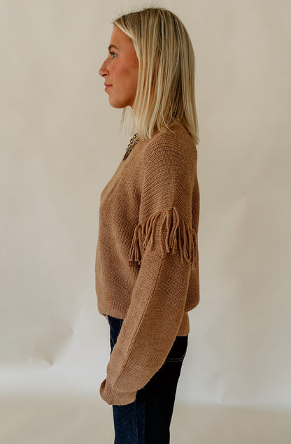FOR THE FRINGE OF IT SWEATER