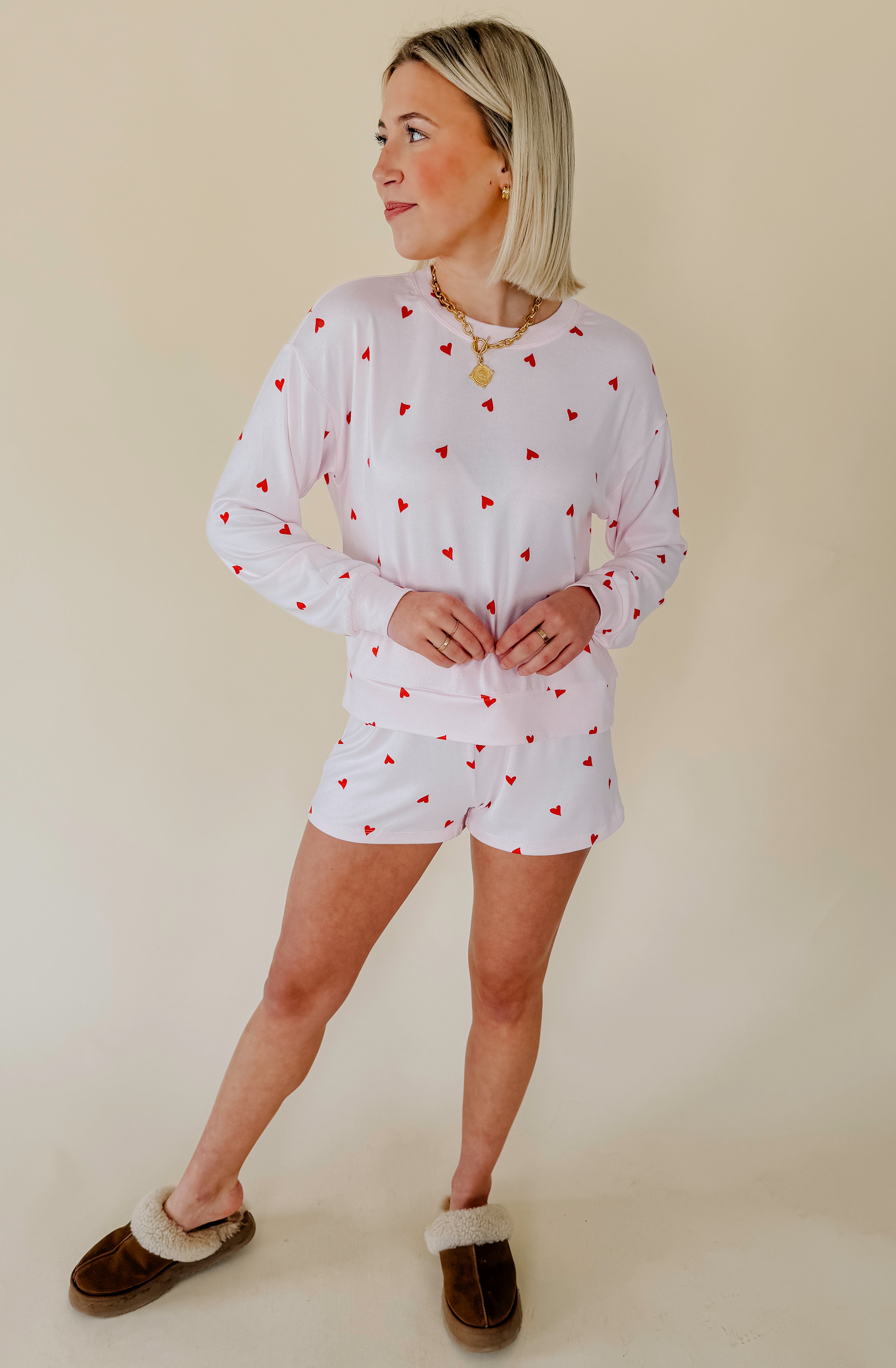 Z SUPPLY MIRA HEART LONG SLEEVE TOP